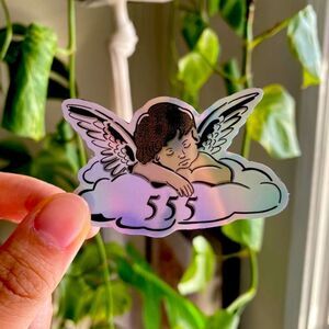 3/$20 Vinyl Holographic Sticker | Angel Sticker | BUNDLE 3 STICKERS FOR 20$